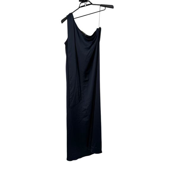 Ramy Brook Benita Asymmetric A-line gown dress black size 12 - Picture 2 of 9